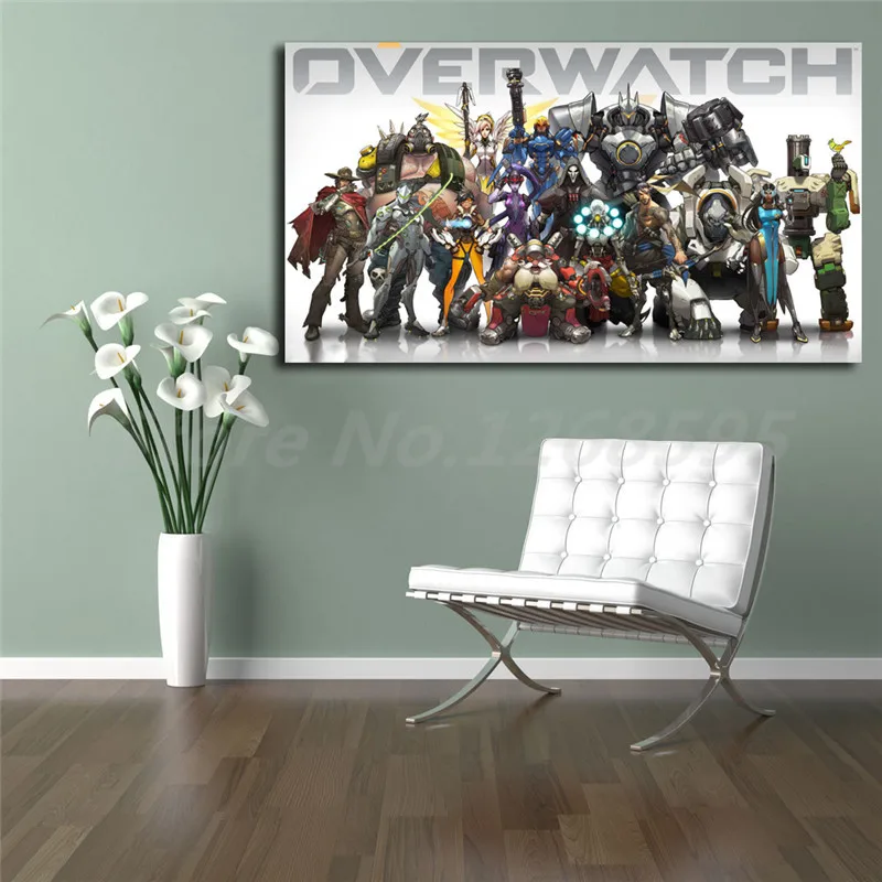 Любимые персонажи Overwatchs настенные художественные холст постер и печать Картина