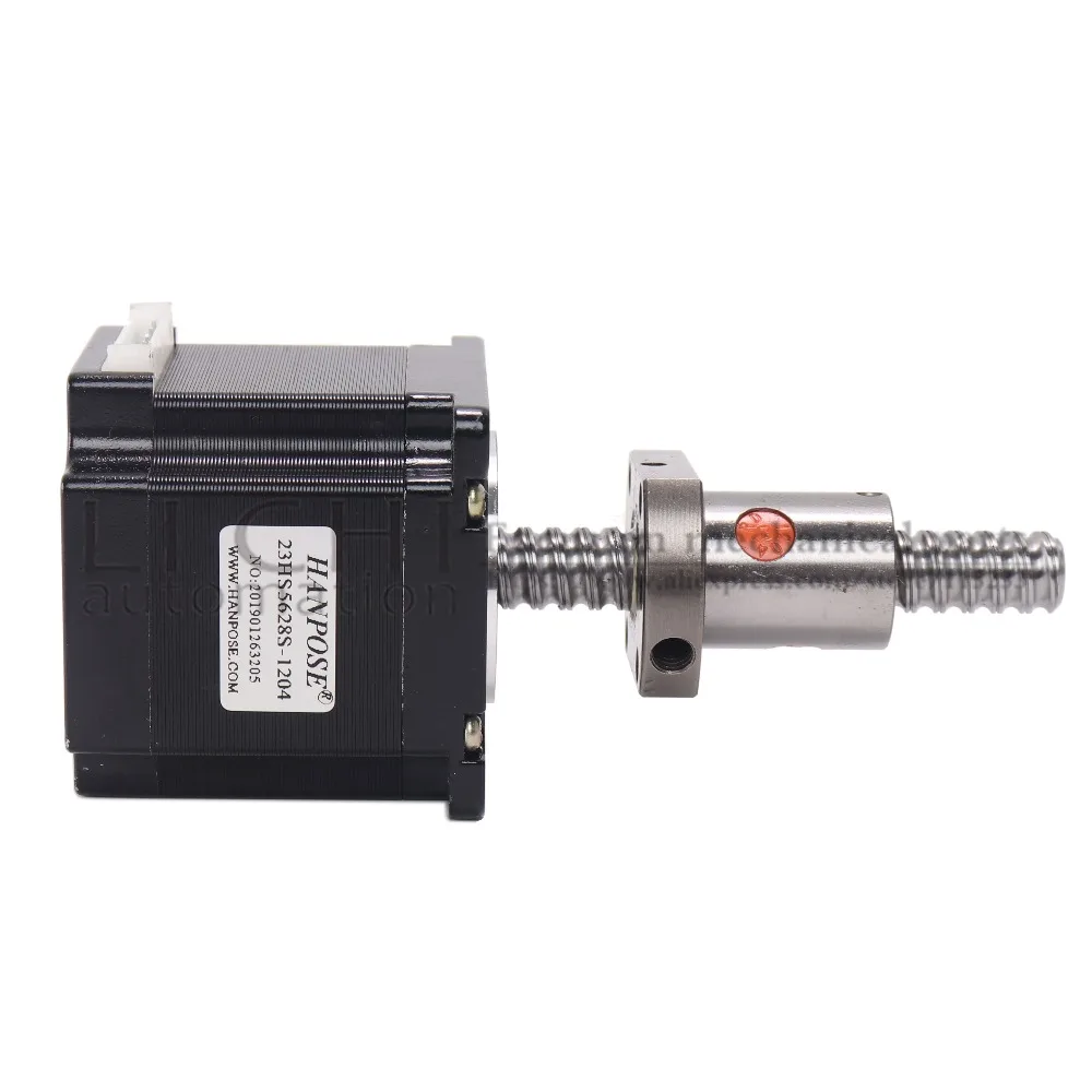 Nema 23 шаговый двигатель 150 мм 250 350 4 контактный 56 23hs5628S с шариковым винтом для