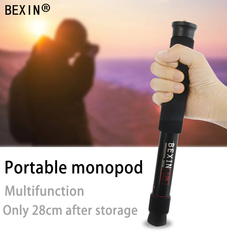 BEXIN мини портативный легкий монопод для камеры 122 см длина расширения Штатив Поддержка стержень алюминиевый материал для dslr SLR камеры
