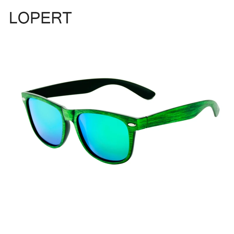 LOPERT модные поляризационные Квадратные Солнцезащитные очки Мужские брендовые