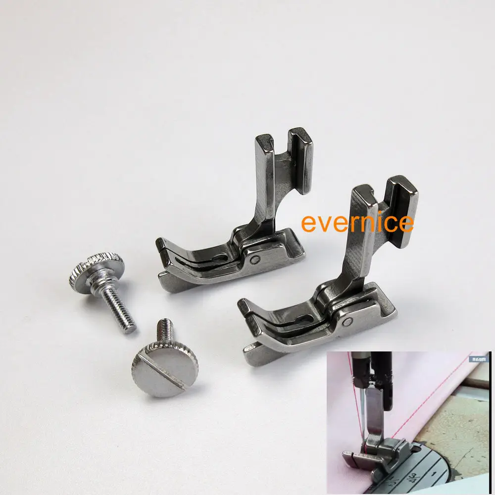 

2 Sets Presser Foot With Right Guide Sp-18 Sp18 For Juki Ddl-555 5550 8300 8500