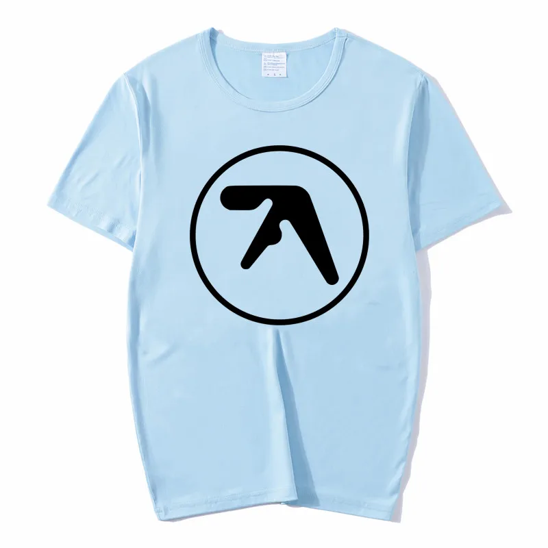 Aphex twin известный футболка с принтом для Для мужчин летний Повседневное коротким