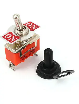 5 шт. AC 250V 15A ON-ON 2 Way 3 клеммы рычажный выключатель SPST w крышка крышки | Обустройство