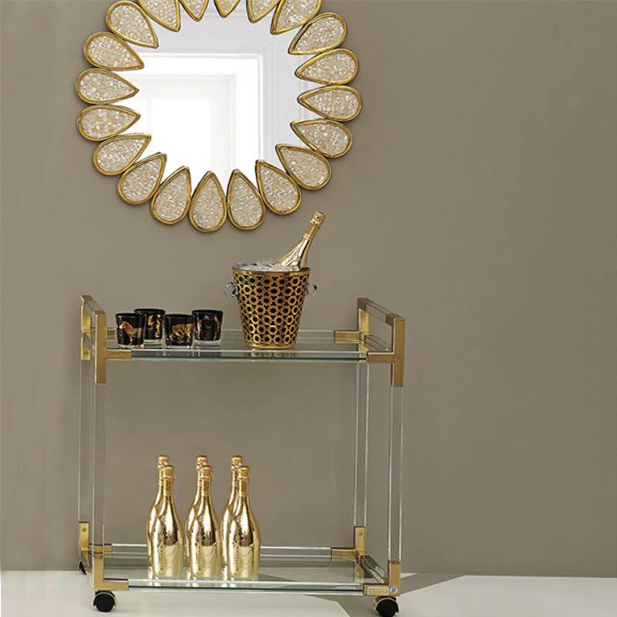 Прозрачный дизайн Yakley Bar cart в современном популярном модном отеле|Кухонные