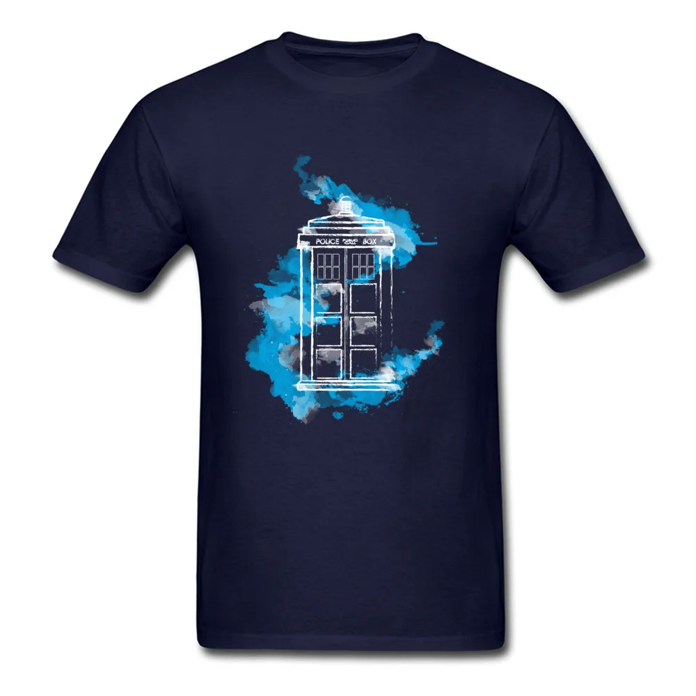 2018 модная черная футболка Doctor Who на заказ Мужская с коротким рукавом Акварельная