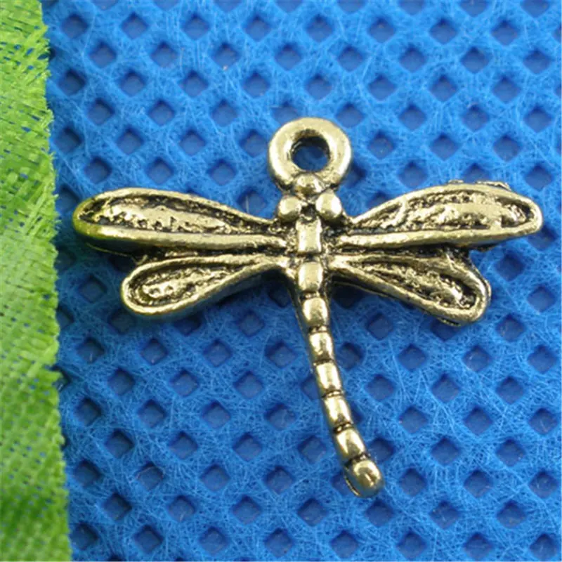 DoreenBeads 50 шт золотистые тона Подвески с кулоном стрекозы 15*17 мм фурнитура (B01595)