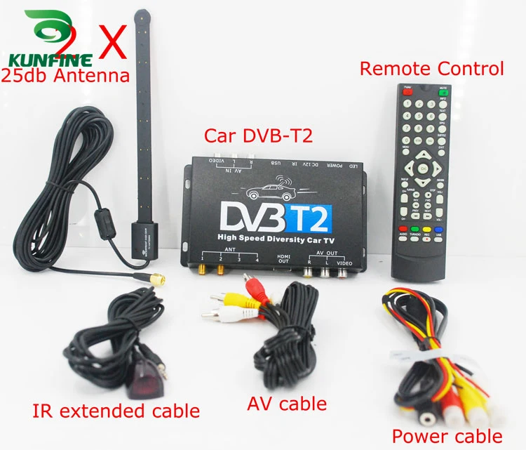 HD ТВ автомобиля DVB-T2 DVB-T мульти PLP цифровой приемник автомобильной D коробка с