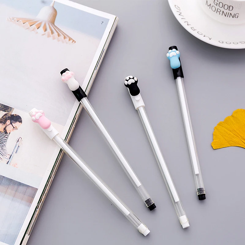 

CXZY cartoon ink Black cat claw kitty gel pen ballpoint 0.5 creative stationary kawaii cute korea office school gift 1Z832