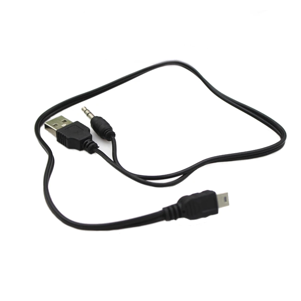 2 в 1 3 5 мм Высокое качество AUX кабель USB Мужской мини Pin Зарядка для bluetooth-плеера