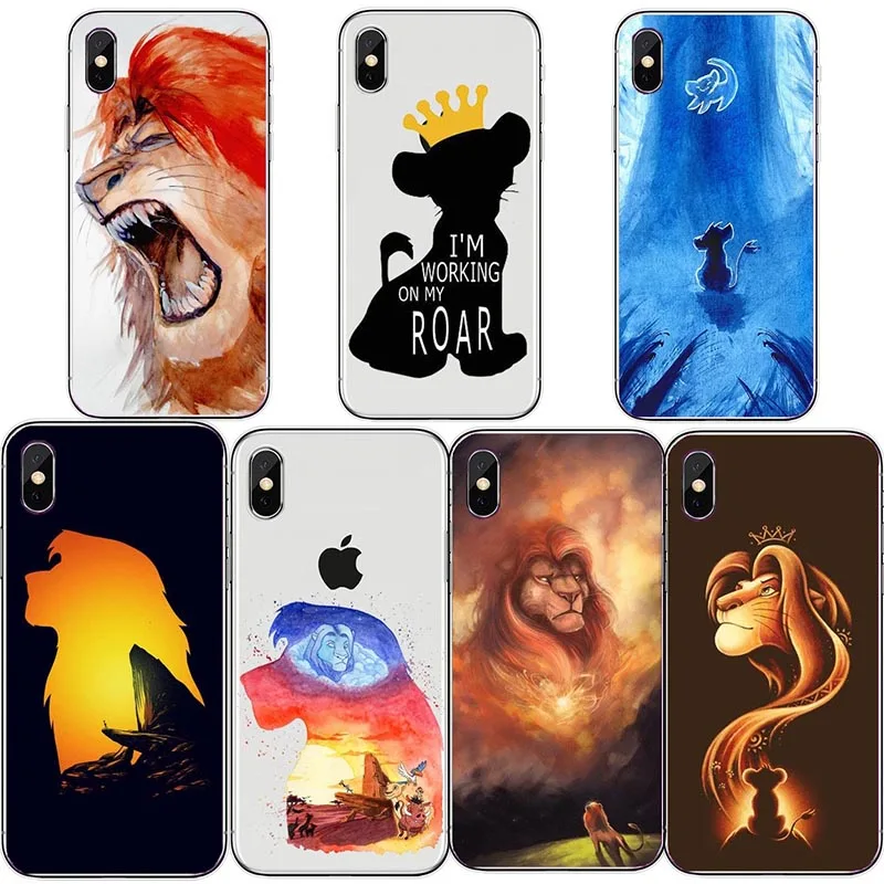 Чехол для телефона Lion King чехол с изображением Симбы вы iphone 8 8Plus 7 Plus 6S SE