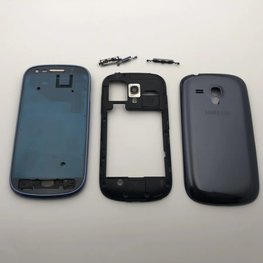 Полный корпус для Samsung Galaxy S3 mini передняя рамка + средняя крышка аккумулятора