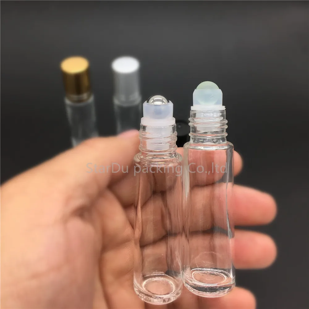 10ml Roll On Perfume Bottle Clear Essential Oil Rollon Small Glass Roller Container 6pcs | Красота и здоровье