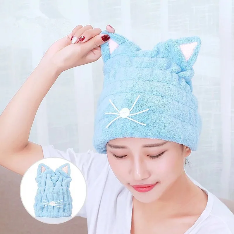 1 шт. милое полотенце для сушки кошек уплотненные шапочки ванной быстросохнущая