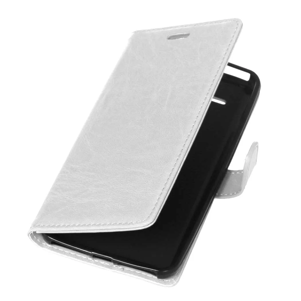 Однотонный раскладной кожаный чехол для телефона с фоторамкой Alcatel One Touch Pop 3 (5 5