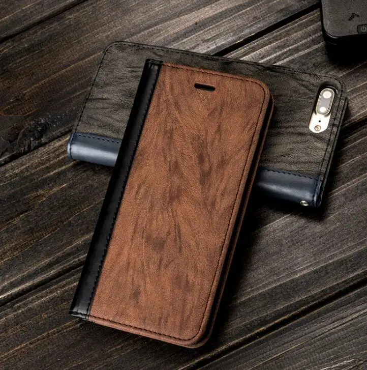 Винтаж матовая кожа чехол для Iphone 6 S 7 8 Plus X бумажник карты Телефон samsung S8