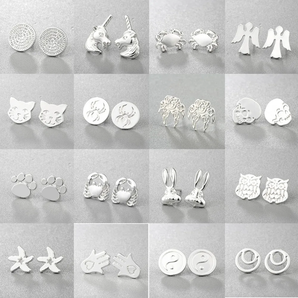 CHENGXUN женские серьги гвоздики с животными модные украшения для девочек в форме