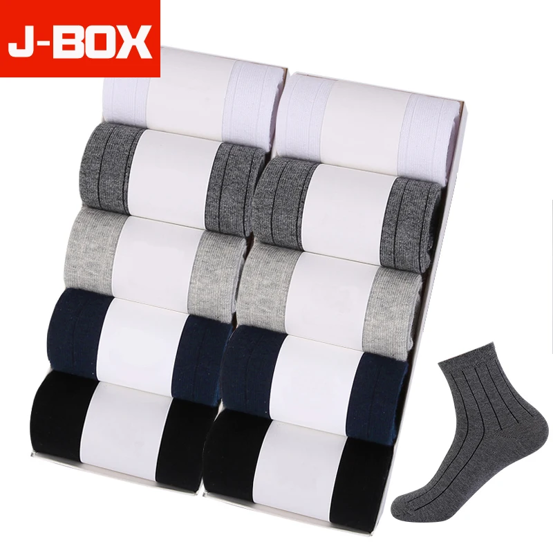 Носки мужские длинные черные/серые дышащие носки из 100% хлопка 10 пар 2019|Мужские