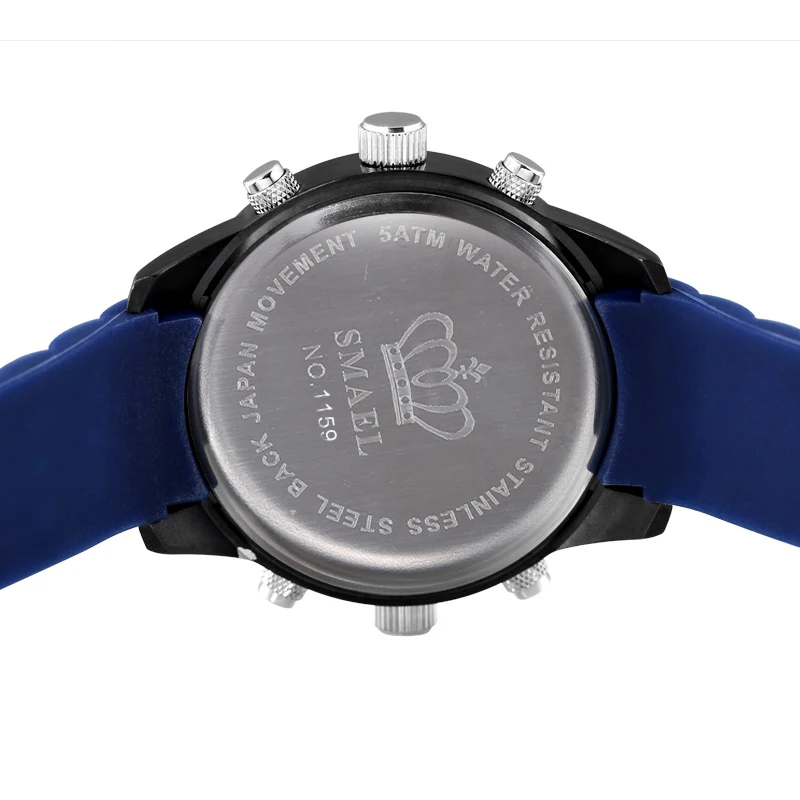 SMAEL большие часы для мужчин 2017 водонепроницаемые спортивные топ люксовый бренд