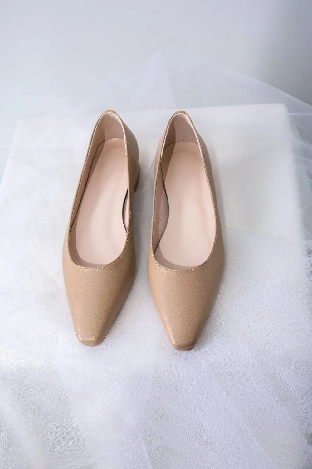 New hand-sewn leather full grain leather vintage pregnant woman loafers slip on suqare toe driving comfortable grandma shoes L05