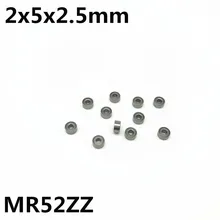 50 шт. MR52ZZ L-520ZZ 2x5x2,5 мм глубокий шаровой подшипник миниатюрные подшипники модель игрушки MR52Z MR52 Расширенный высокое качество