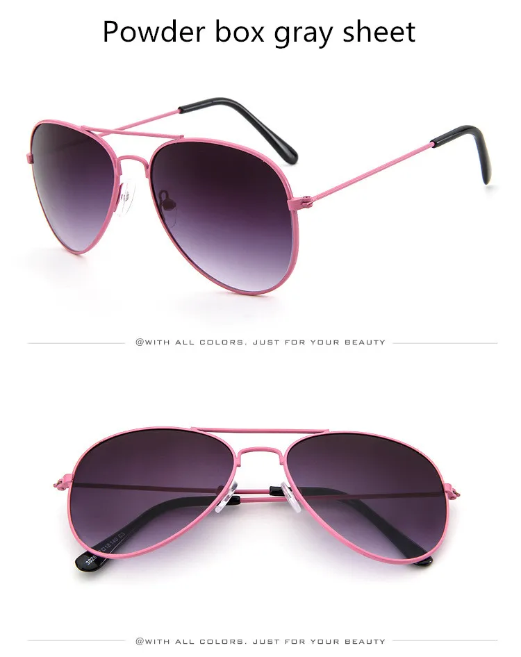 ZXWLYXGC Детские красивые очки девушки сплав солнцезащитные очки мода мальчик девочка ребенок Классический Винтаж милые Солнцезащитные очки