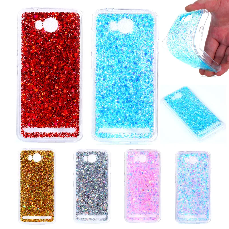 Цветной блестящий чехол Huawei Lua-L21 Y3II Y3 II мягкая силиконовая рамка из ТПУ с