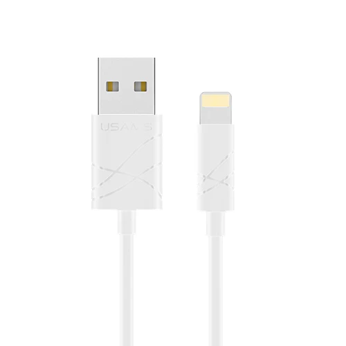 White USAMS 1 м IOS10 2А Быстрая Зарядка Зарядное Устройство Usb Кабель для iPhone 5s iPad iPod H132 - Цвет: White