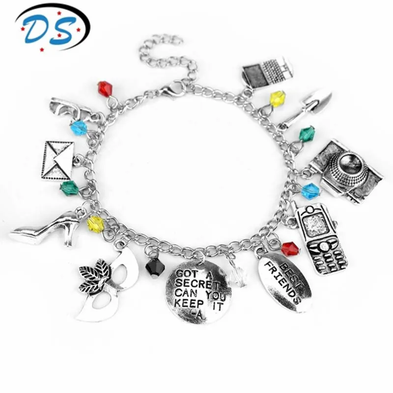 

Браслеты-цепочки «сделай сам» для женщин, серые кулоны на 50 градусов, ювелирные изделия для женщин и девушек, Подарок на годовщину