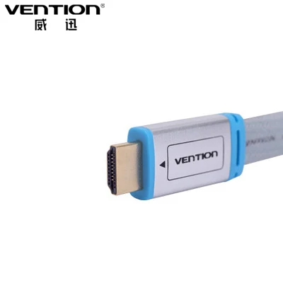 Плоский кабель HDMI Vention с металлической головкой штырь 2 0 в 3D 1080P для ПК HDTV PS3 Xbox