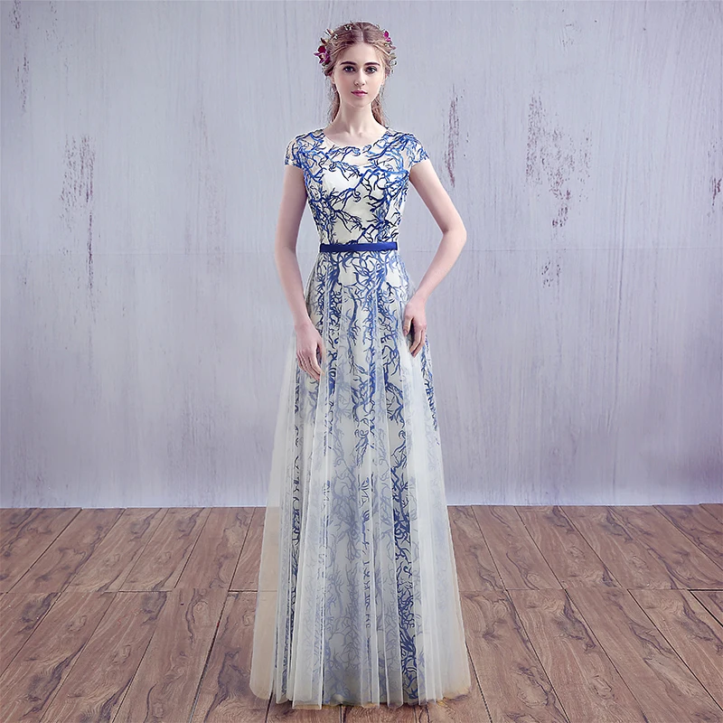 2021 специальные кружевные сексуальные новые стильные синие длинные вечерние