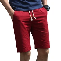 summer fashion new breathable cotton bermuda casual mens shorts straight men khaki black knee length short joggers 5xl