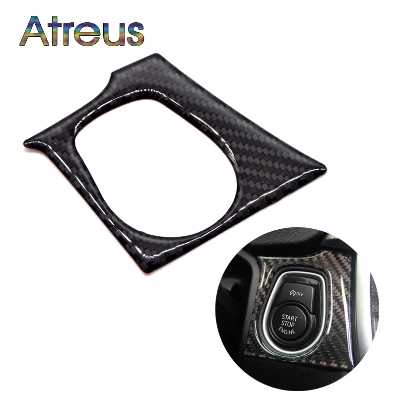 Кнопка запуска двигателя Atreus из углеродного волокна декоративные наклейки для