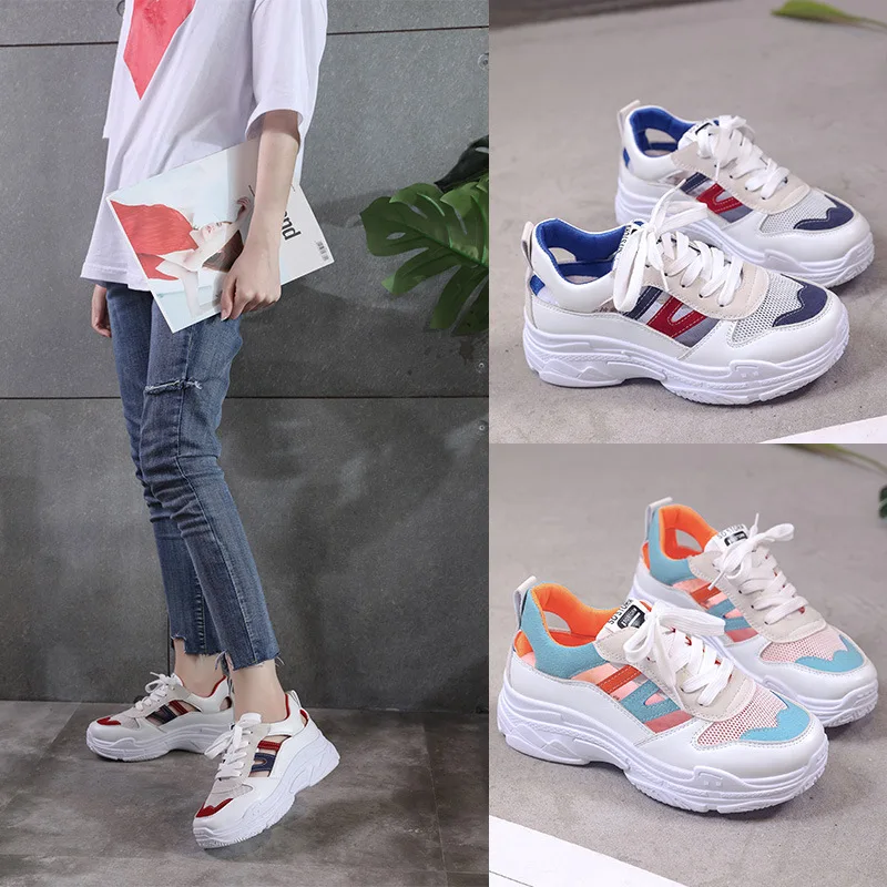 2019 летние вулканизированные женские модные кроссовки сандалии на шнуровке