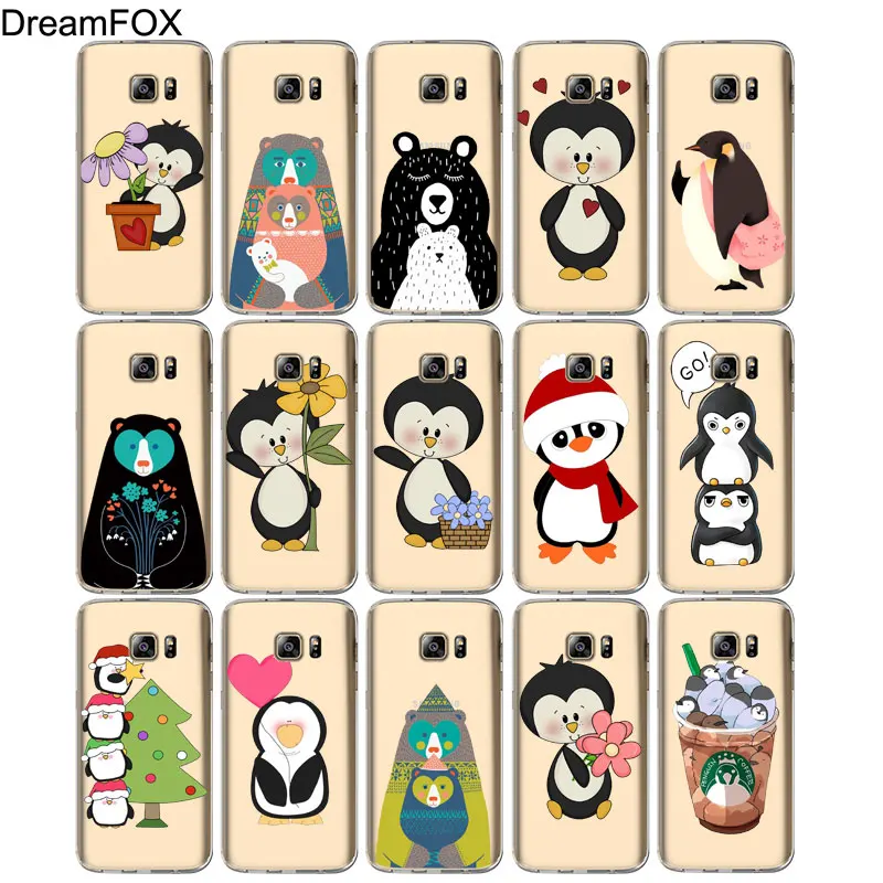 DREAMFOX L073 Пингвин Мягкий ТПУ силиконовый чехол для samsung Galaxy Note S 7 8 9 10 10e 11 11e Lite Edge Plus |