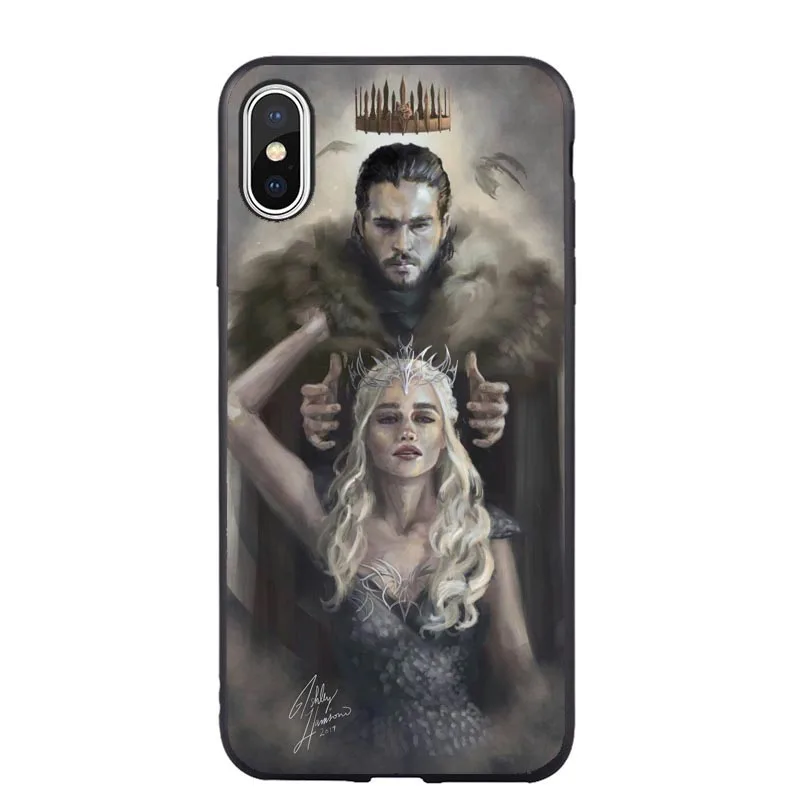 Игра трона дом Старк Таргариен GOT Coque Мягкий силиконовый чехол для телефона для Apple iPhone 5 5S SE 6 6s 7 8 Plus X XR XS MAX - Цвет: TPU