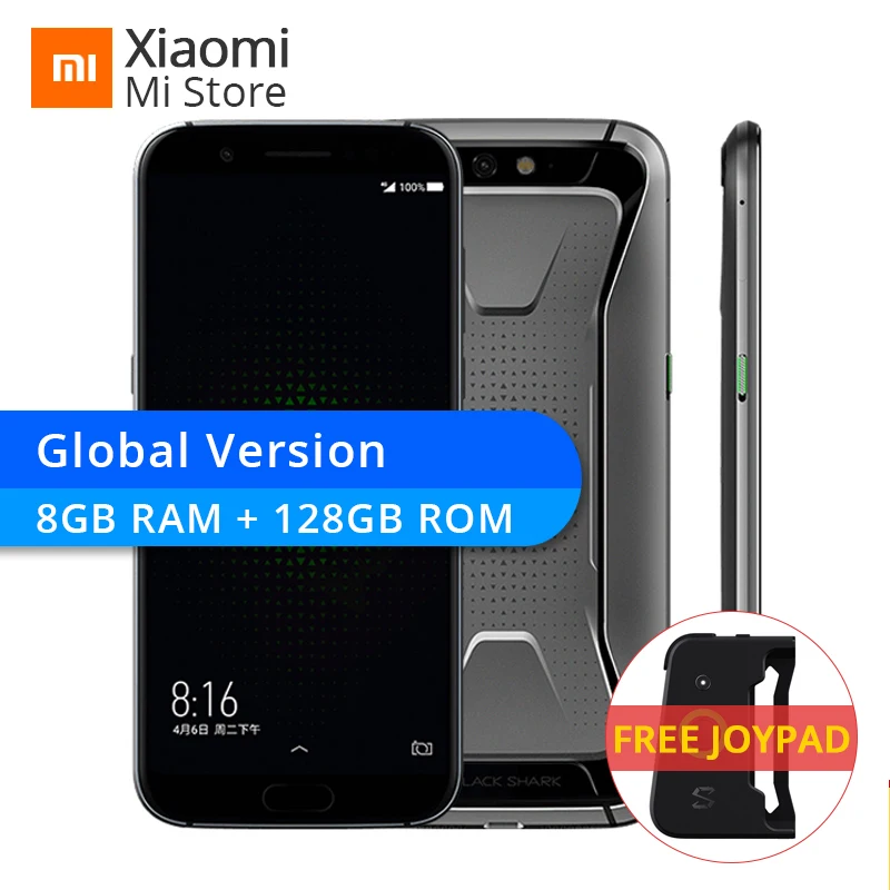Глобальная версия Xiaomi Black Shark 8 ГБ 128 Гейша игры мобильный телефон Snapdragon 845