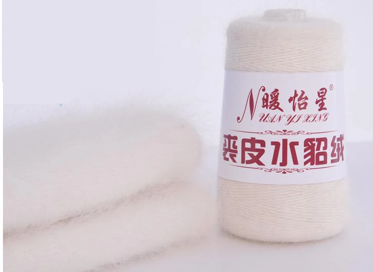 200 + 80 г 98% плюшевая норковая бархатная пряжа для ручного вязания Экологически