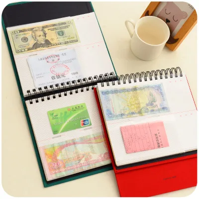 Корейский винтажный жесткий кинотеатр бумажный альбом для банкнот монет книга