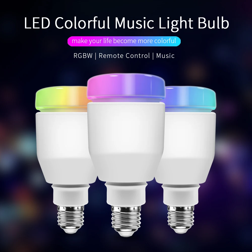 RGB Светодиодная лампа e27 110 В 220 светодиодная 7 Вт 5 беспроводной Wifi Пульт