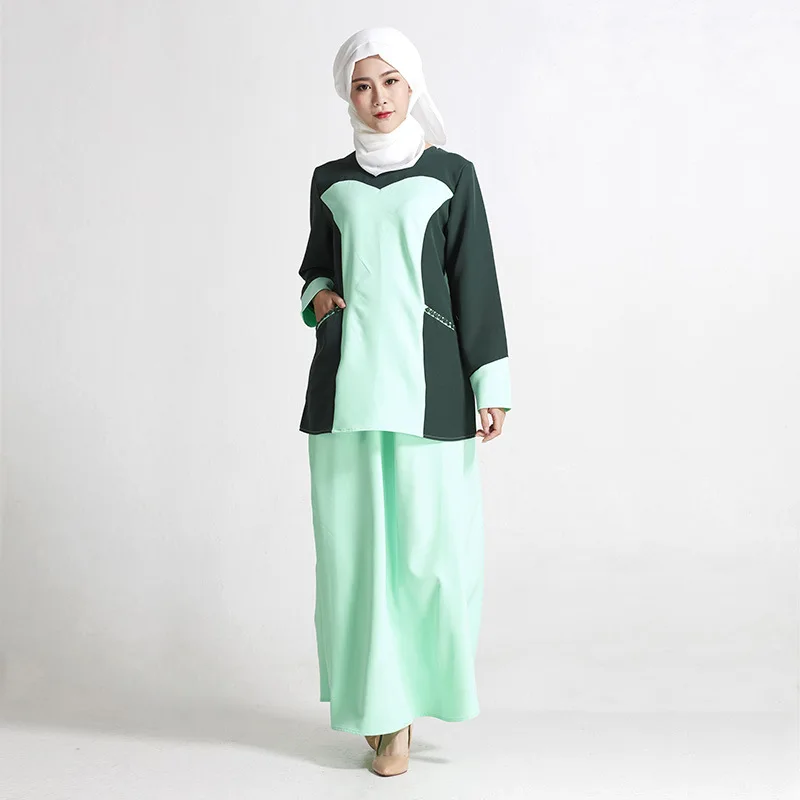 Модное Длинное Платье abaya для мусульманской девушки Турецкая женская одежда юбка