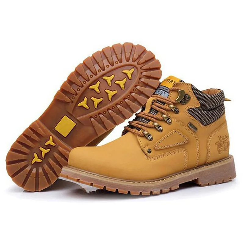 Tangnest/мужские зимние ботильоны Повседневная Безопасная рабочая обувь на шнуровке