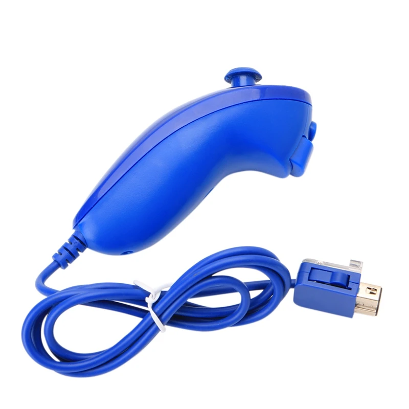Nunchuck Nunchuk игровой пульт дистанционного управления для консоли Nintendo Wii 5 цветов