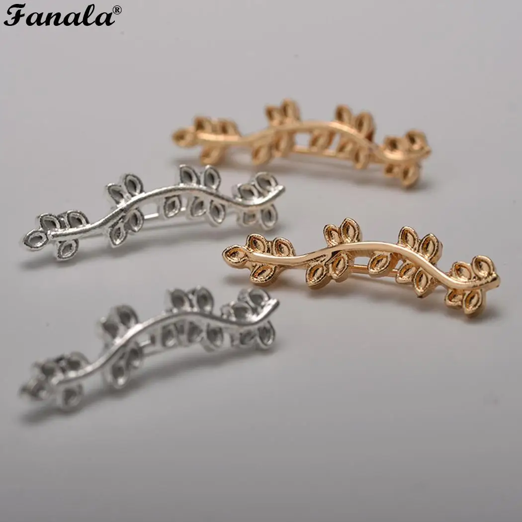 Альпинистские покрытые щипцы для оливок листья шпильки лист листьев женские