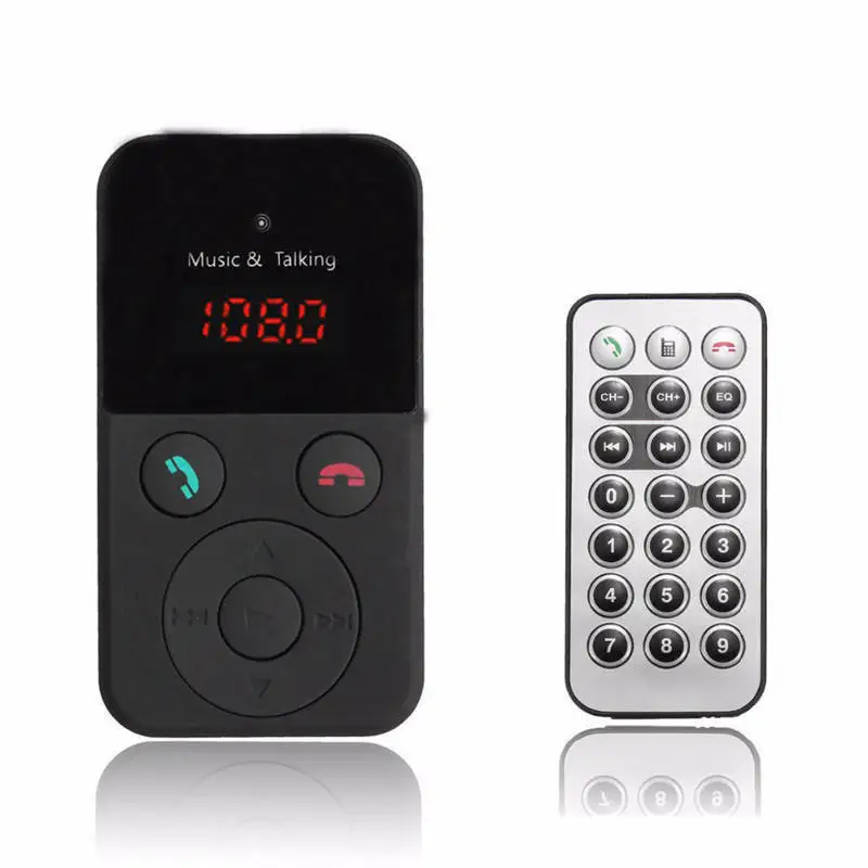 Беспроводной FM модулятор с Bluetooth автомобильный комплект mp3 плеер SD USB ЖК дисплей