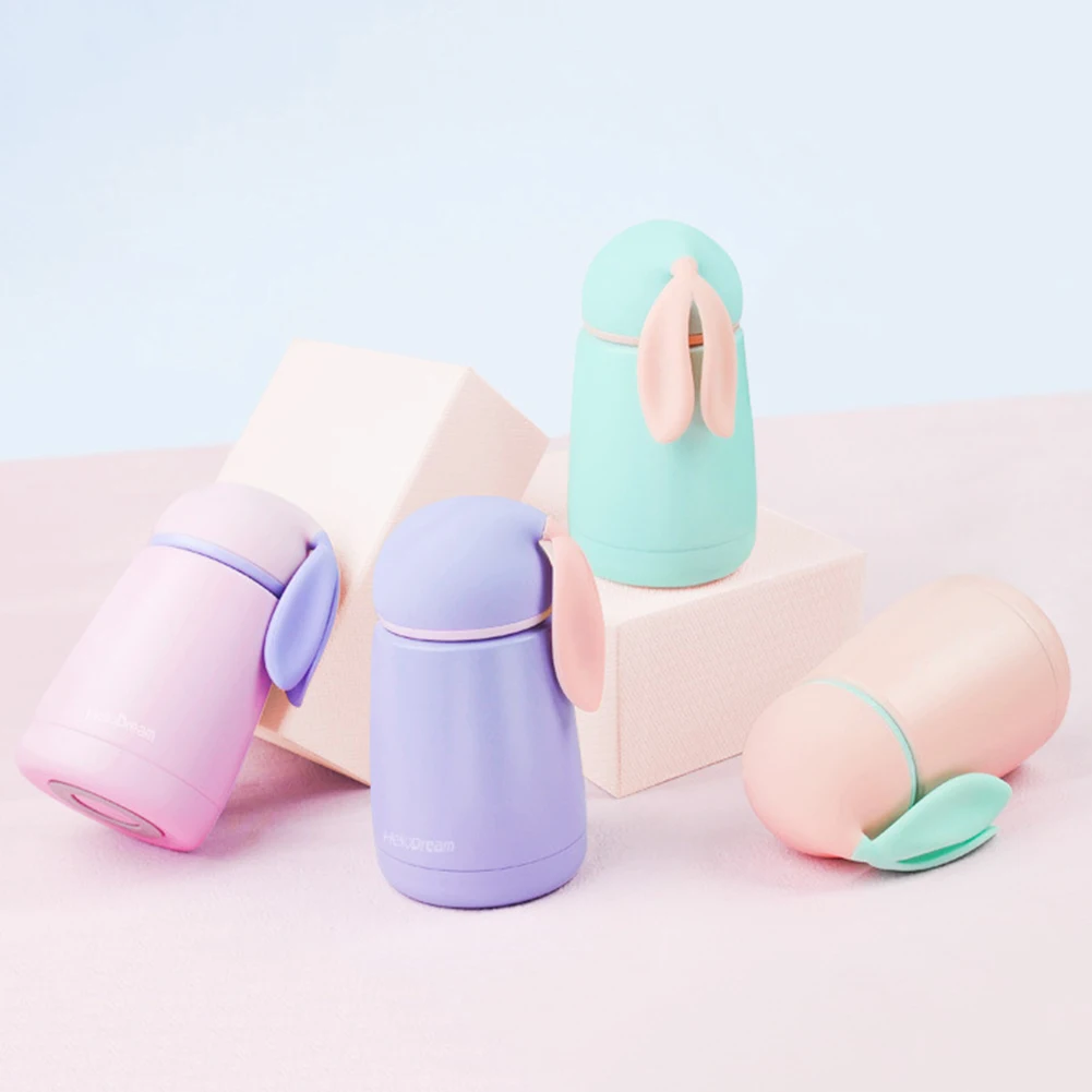 300 мл вакуумная Изолированная Двойная Стенка Герметичная Бутылка Для Воды Милая