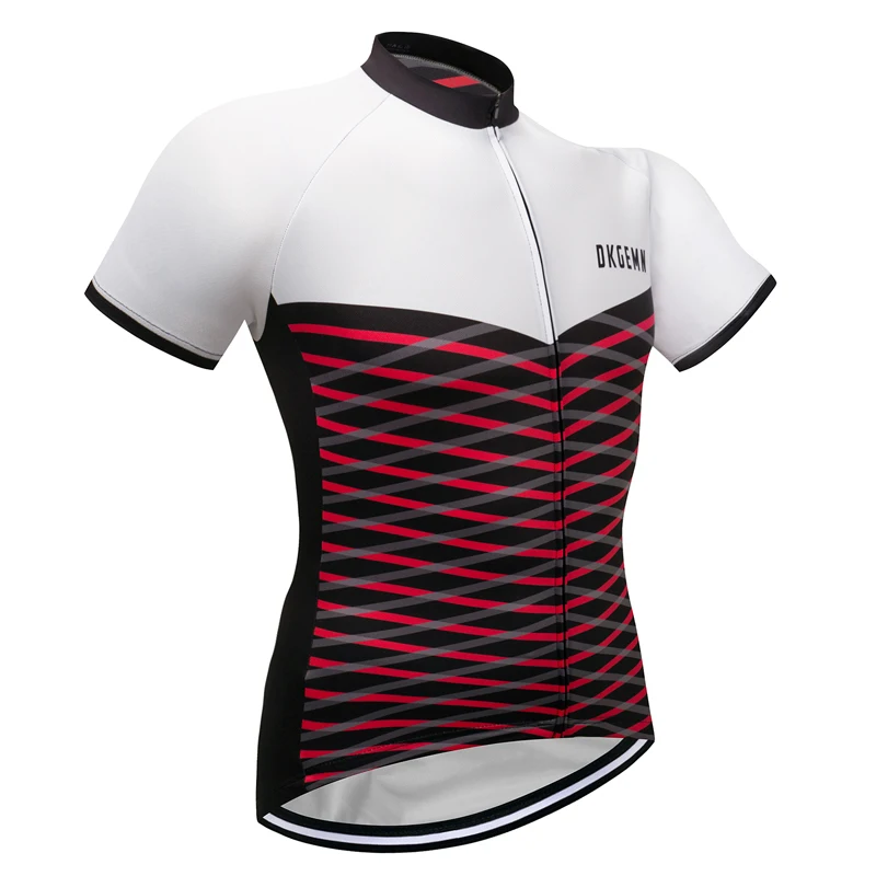 2020 New Men's Jersey Breathable Bicycle Cycle Clothes Wear Quick Dry Cycling Jerseys Stripe pattern Sportswear Shirt Tops | Спорт и