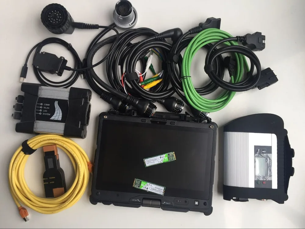 Mb star sd connect c4 ssd для bmw icom next 2в1 ноутбука getac v110 планшет i5 4g программное обеспечение