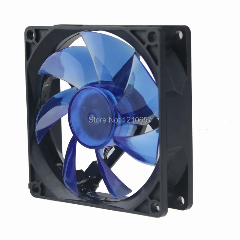 2 шт. партия 3Pin Охлаждение процессора теплоотвод вентилятор светодиодный синий