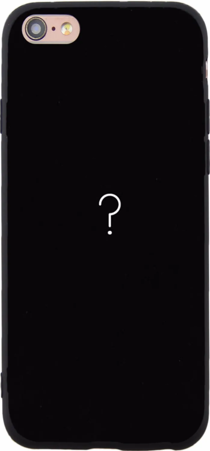 Чехол с изображением весеннего лимона для iPhone 8 plus символом вопроса отпечатка
