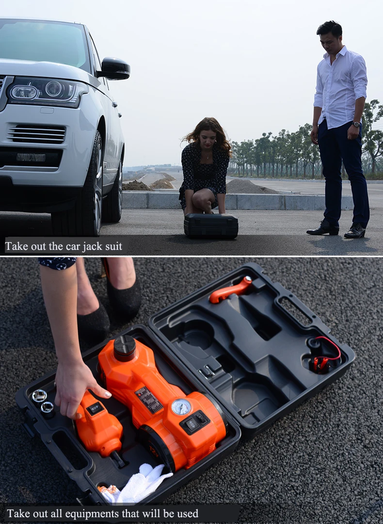 Оранжевый Многофункциональный Электрический гидравлический домкрат с